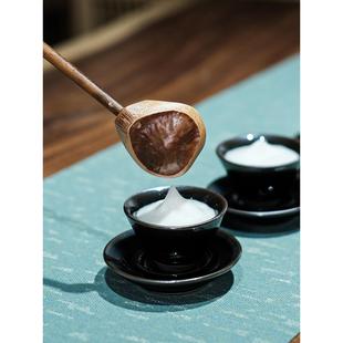 宋研 | 竹制分茶勺 点茶分茶器小水瓢竹心茶瓢天然竹节小水勺茶杓