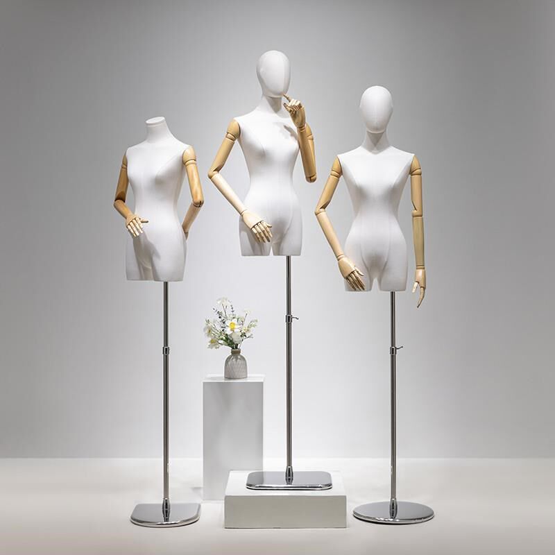 服装店韩版模特道具女半身小胸橱窗假人偶挂件手人台模型展示架