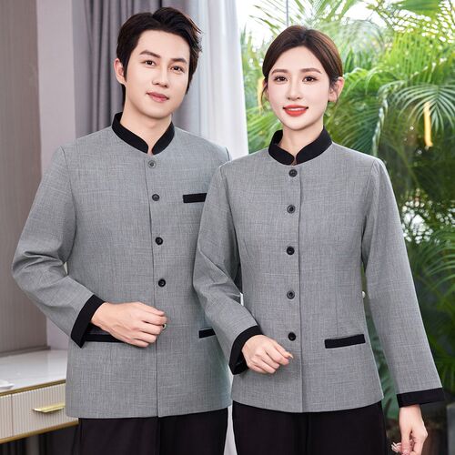 保洁服女款长袖酒店宾馆客房PA写字F楼物业保洁阿姨秋冬工作服印