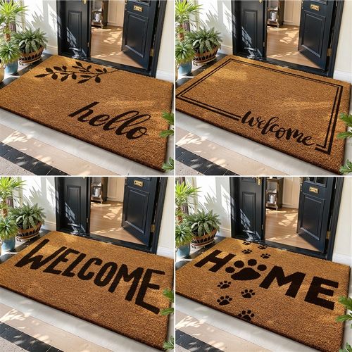 入户门地垫天然椰棕脚垫豪宅别墅门口专用耐磨免洗地毯户外进门垫