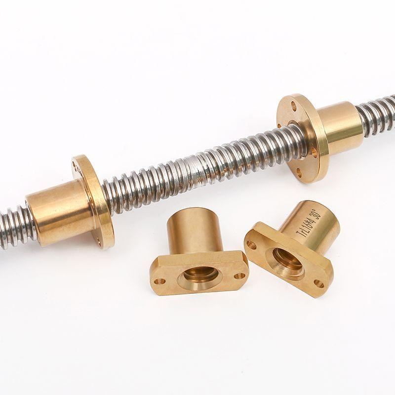 304不锈钢正反牙梯形丝杆螺母T型螺纹螺杆左右旋双向导程丝杆定制