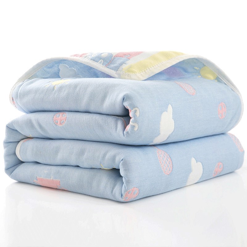 10层纱布被子加厚婴儿浴巾全棉宝宝盖毯童被新生儿包被春秋冬