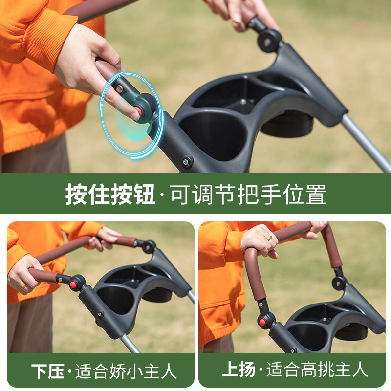 2024宠物推车猫咪狗狗推车外出轻便可折叠包分离代步中小型手推车