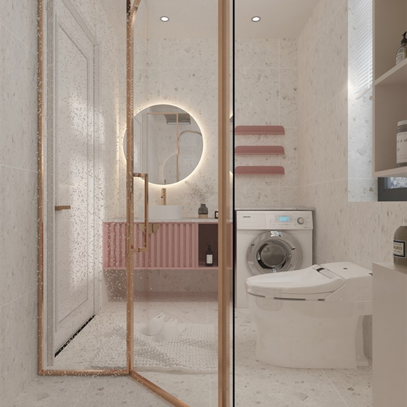 金丝釉大颗粒水磨石地砖 卫生间浴室瓷砖阳台600x600地砖厨房墙砖