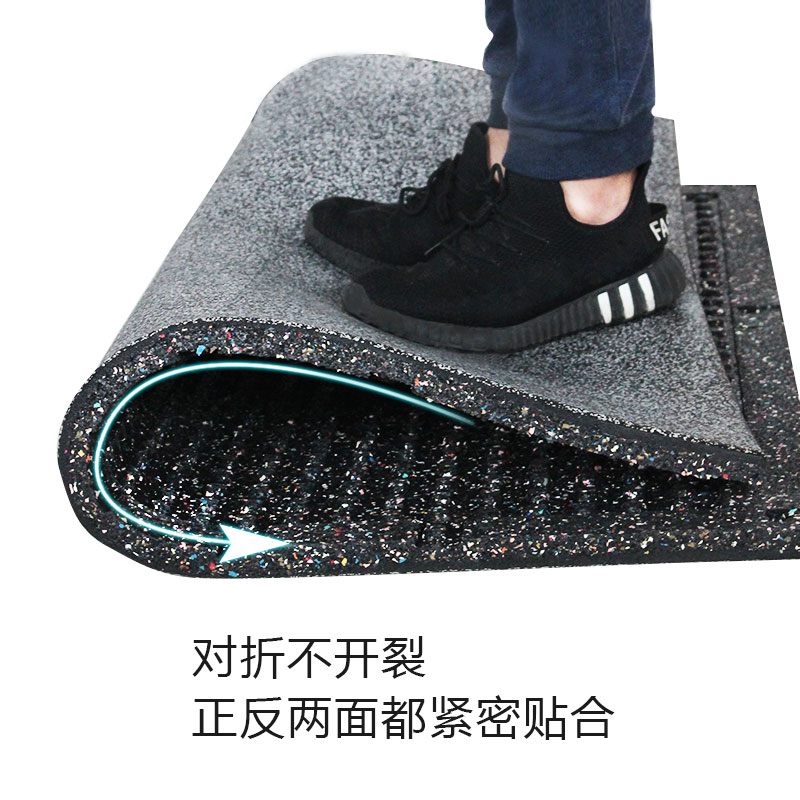 健身房地垫减震垫家用橡胶垫室内力量区加厚拼接隔音垫哑铃杠铃垫