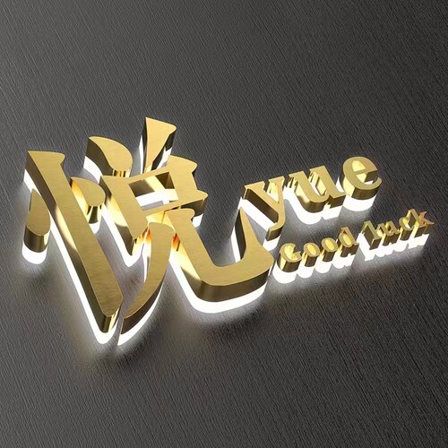 广告发光字招牌门头定做水晶字亚克力迷你背发光S字灯箱发光字定