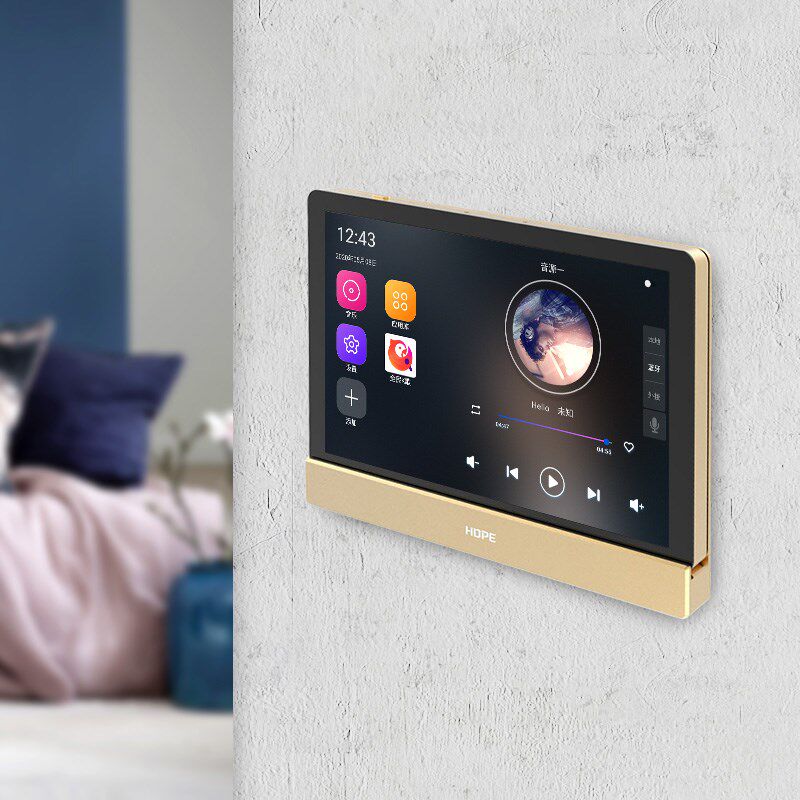 向往S8家庭智能背景音乐主机系统套装K歌吸顶吊顶喇叭PAD4A