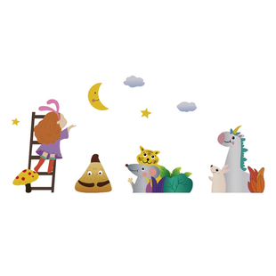 晴空酱幼儿园墙面装饰环创主题成品材料文化走廊画室布置美术教室