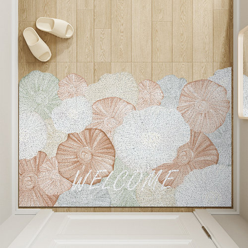 丝圈入户门地垫门厅进门外玄关家用脚垫耐磨防滑PVC免.擦洗可裁剪