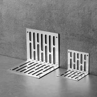 不锈钢L型排下水管道过滤网卫生间浴室洗手间侧墙侧面防堵片格栅