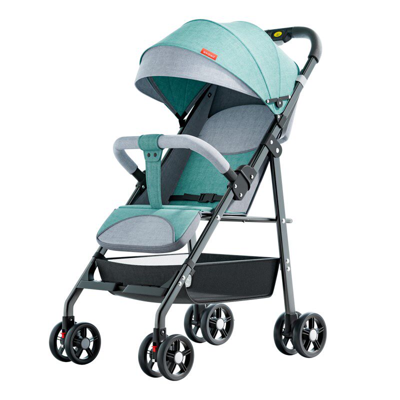 婴儿推车可坐可躺一键收车超轻便减震折叠简易新生儿童宝宝手推车