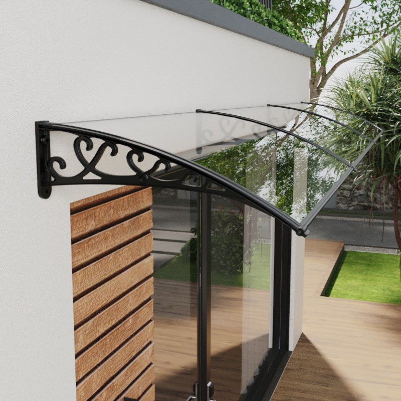 家用窗户加厚塑钢雨棚庭院门头防雨挡板屋檐防飘雨阳台遮阳雨搭