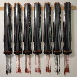 【律和古琴研习社】张以秋张军父子古琴北方琴稳定膝琴蕉叶式古琴