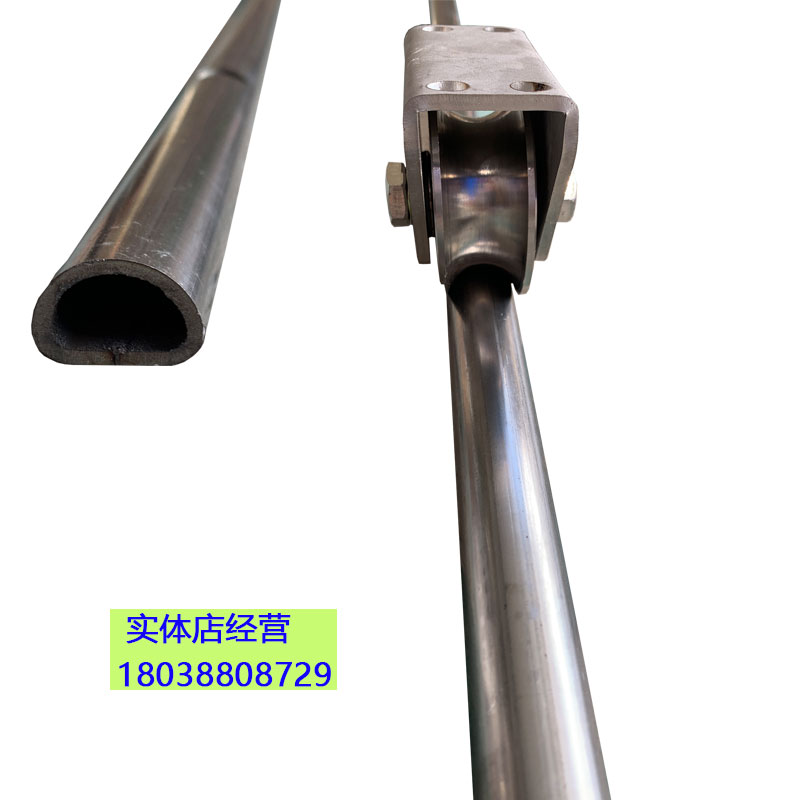 304不锈钢地轨电动平移门路轨地面打膨胀螺丝免挖埋简易安装