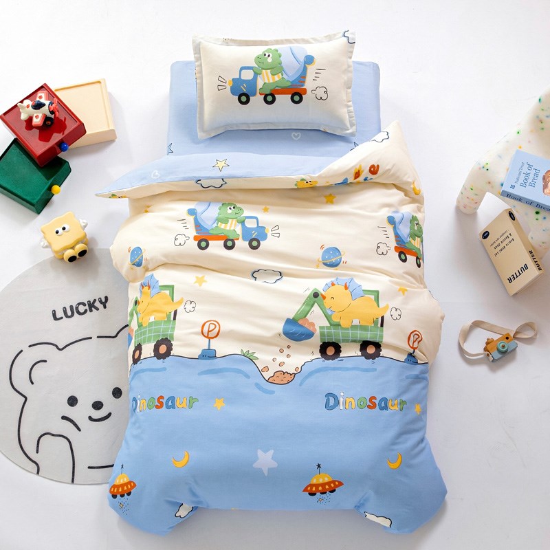 纯棉幼儿园被子三件套全棉被褥六件套宝宝午睡入园婴儿童床上用品