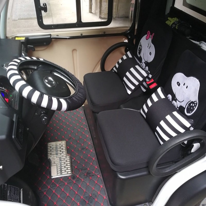 新能源两座 大阳电动车两座永源电动汽车四轮车正副驾驶两座座套