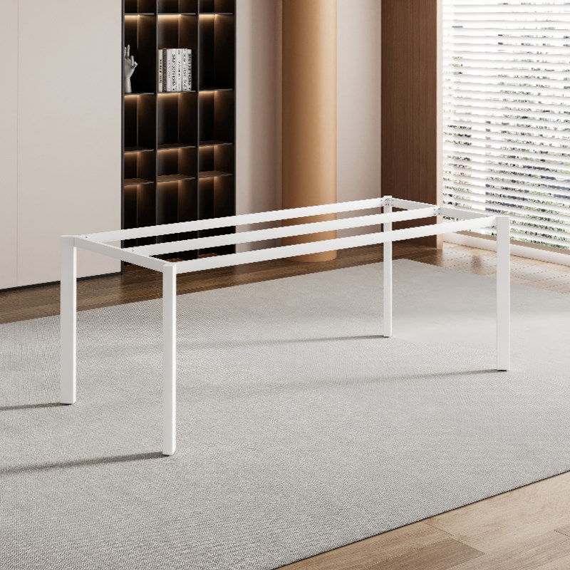 铁艺加杆桌腿支架岩板玻璃大理石瓷砖餐台办公书桌底座会议金属脚