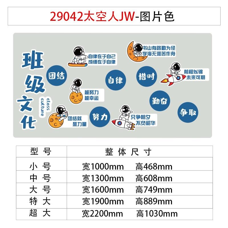班级文化墙贴纸教室布置装饰黑板报神器初高中开小学自习励志标语