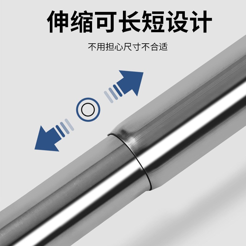 伸缩杆免打孔衣橱衣架晾衣杆宿舍浴帘杆可调节挂衣杆架子衣杆