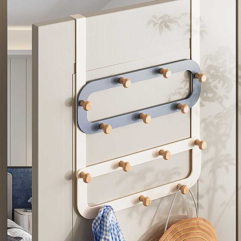 门后挂钩门上挂衣架壁挂墙上浴室卧室门背式免打孔神器收纳置物架