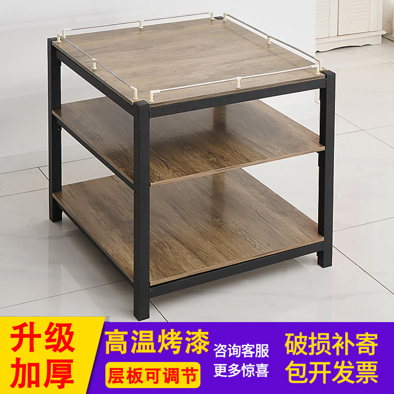 超市堆头货架钢木架粮油米面牛奶堆架子地堆三层促销台陈列展示架