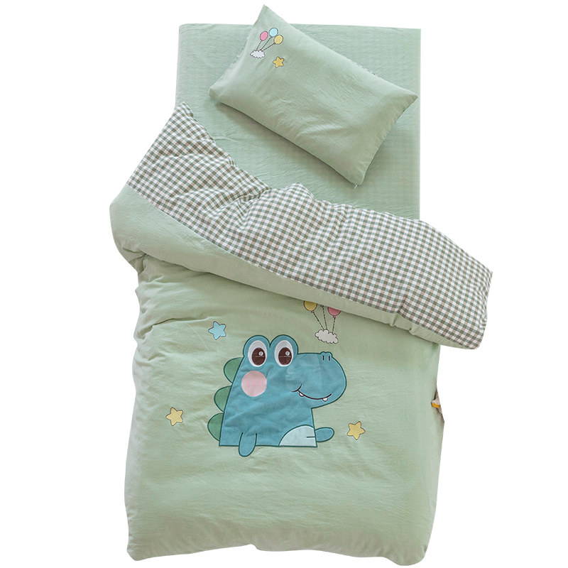 幼儿园被子三件套儿童被褥午睡六件套纯棉宝宝婴儿托入园床品薄夏