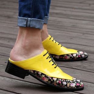 夏季凉鞋男士拖鞋男韩版潮拖鞋包头透气半拖鞋懒人皮鞋厚底高跟鞋