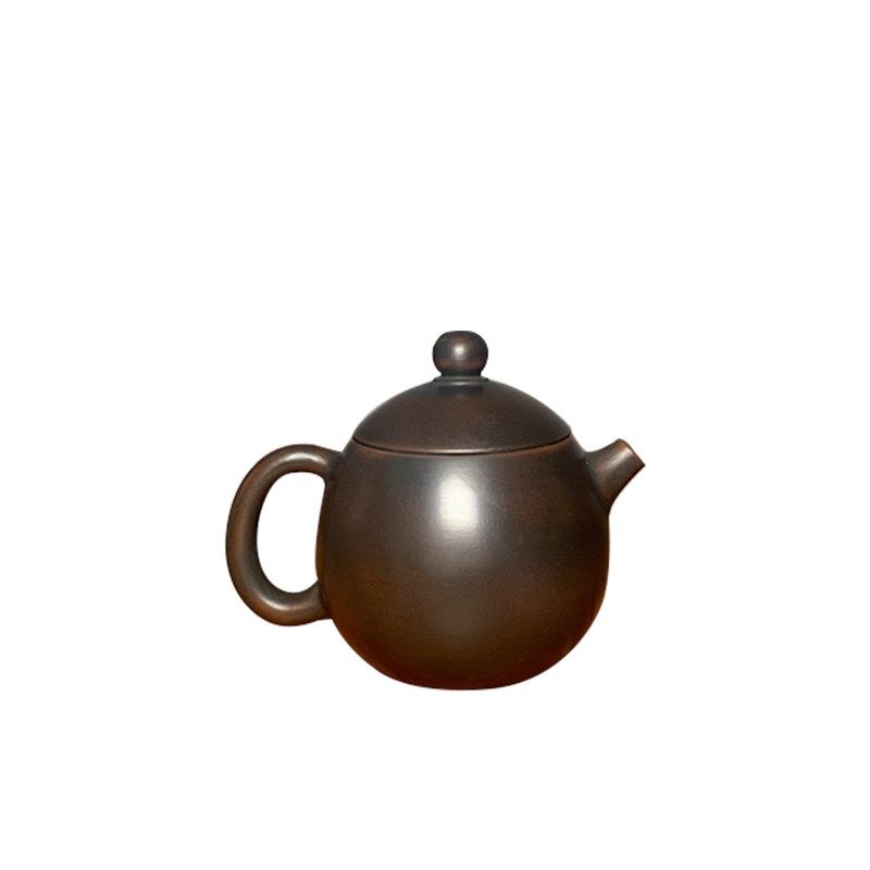 钦州坭兴陶茶壶龙蛋壶大小容量原矿纯全手工圆润龙旦小品壶送杯
