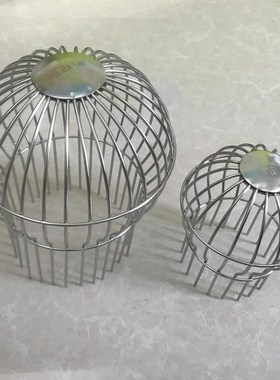 网球形管帽DN50/75/110/160管道屋顶下水口过滤网防堵罩雨水斗200