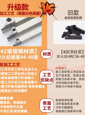 GHGR1010K-2T12切槽切断数控刀杆正反外圆走心机抗震车刀柄高硬度