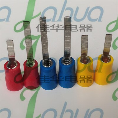 DBV1.25-10 片形预绝缘端头 冷压接线端子 N插片 紫铜 1000只包