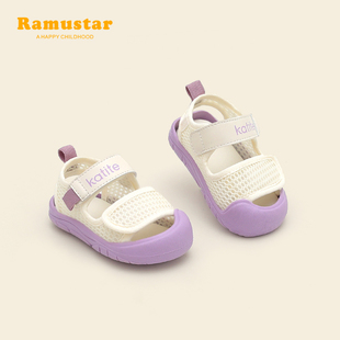 夏软底女婴儿鞋 宝宝凉鞋 男小童防滑沙滩鞋 网面透气网鞋 子 包头夏季