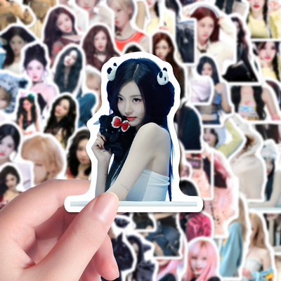 200张aespa贴纸高颜值韩团ins风