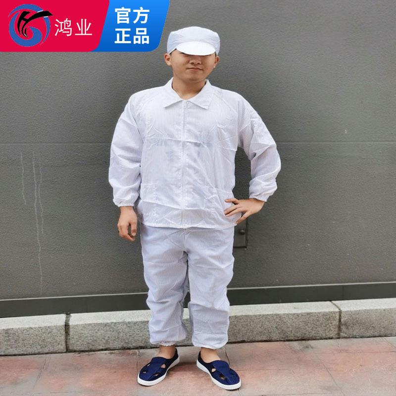 男女条纹款防静电分体服 防护洁净无尘服 电子车间喷漆静电工作服