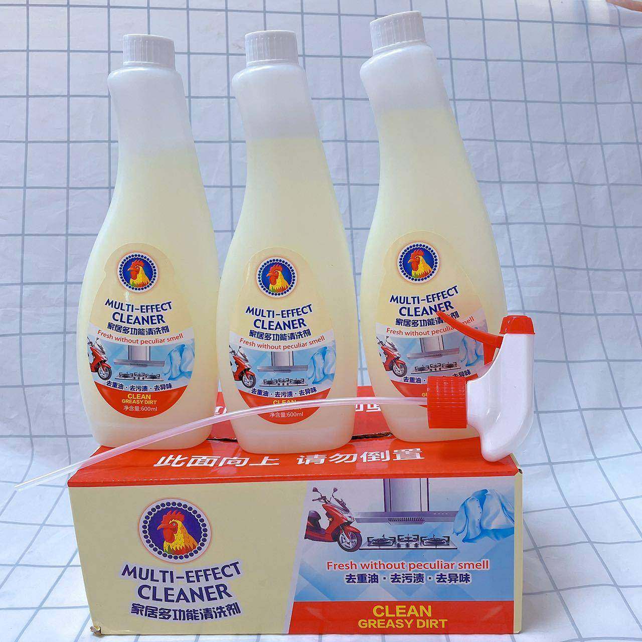 预言大公鸡重油污清洁剂ml*瓶装厨房油污净家用油烟机清洗液