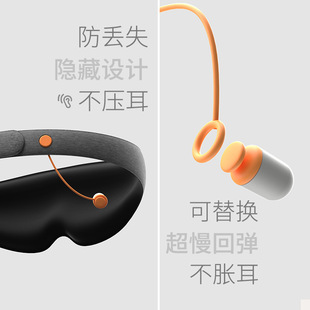 隔音眼罩睡眠遮光眼罩静音超强降噪宿舍学生睡觉防吵午休神器眼罩