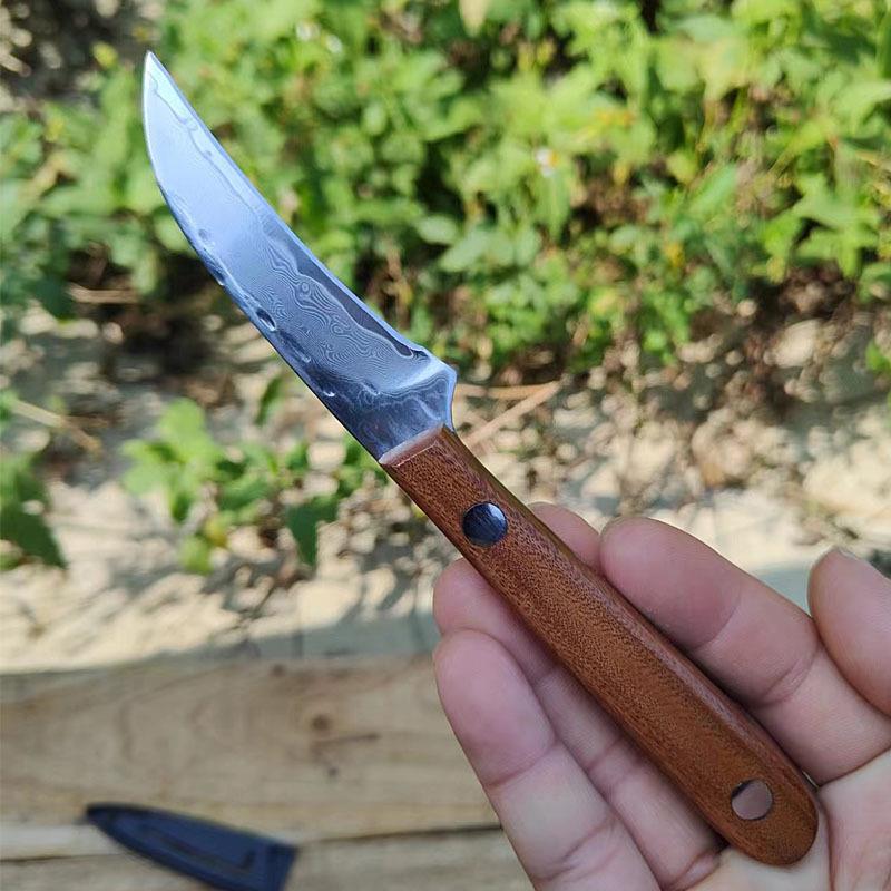 锻拓仕德打折叠马士用革钢水果刀鹰刀嘴小弯刀大多功能厨师雕刻家