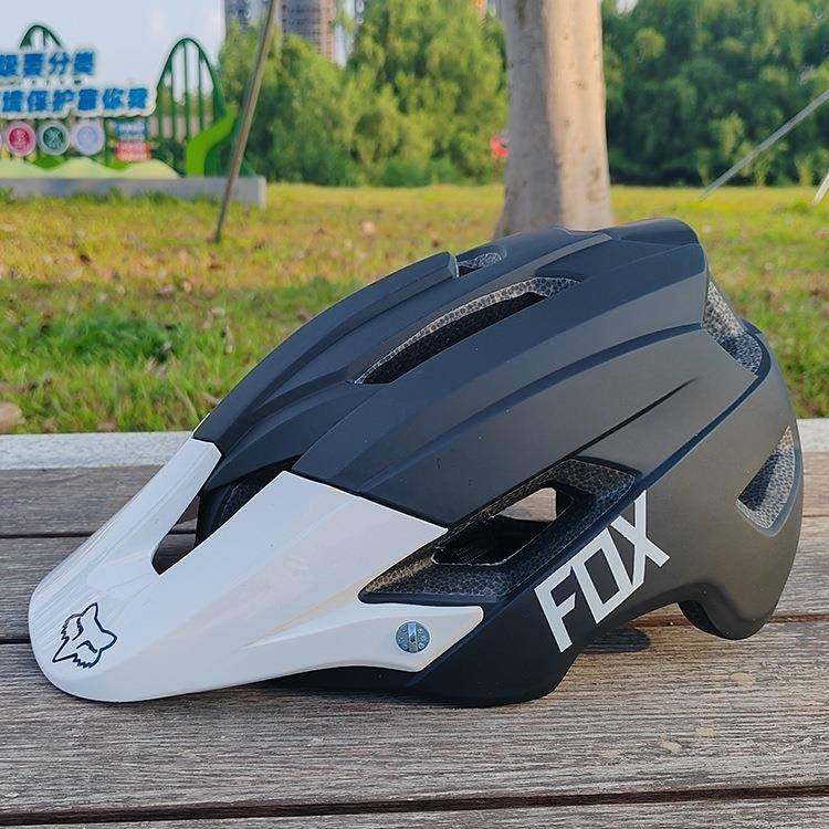 FOX头盔山地越野自行车半盔青少年学生速降骑行头盔一体安全帽男