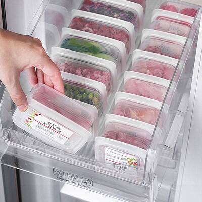 Food-Grade Divided Freezer Storage Container + Airtight Lid