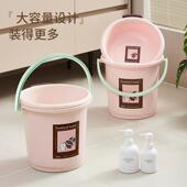 塑料洗脸盆水桶宿舍学生用洗澡桶储水桶手提耐用圆桶加厚盆子新款