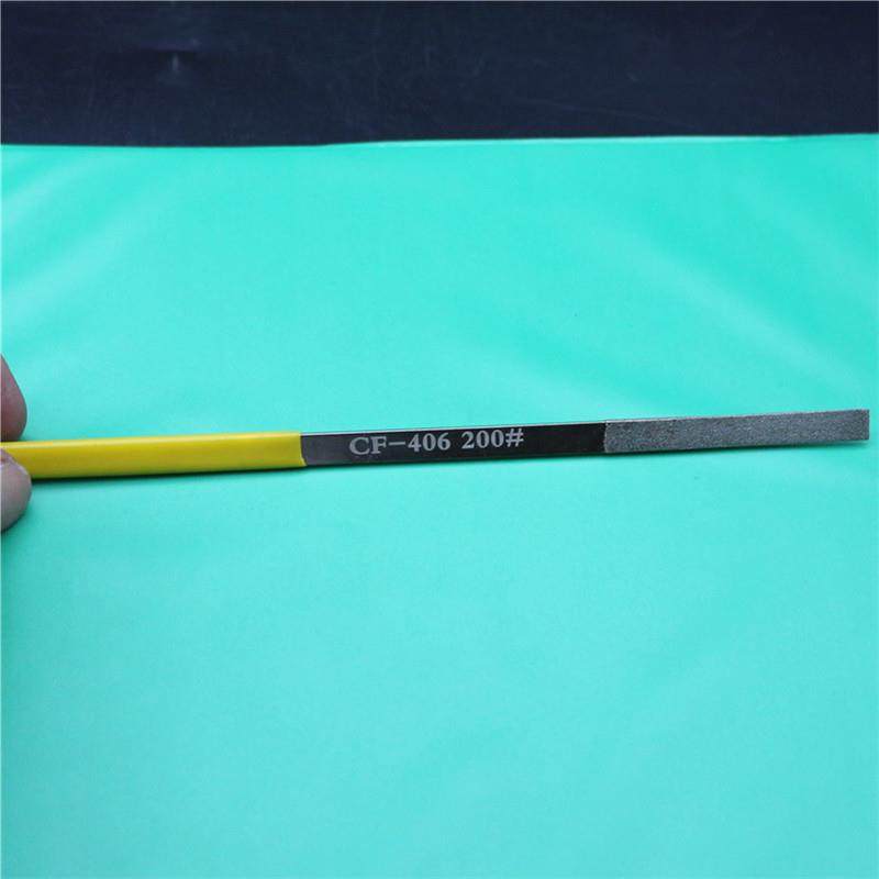 CF-400金刚石大平斜锉刀150#200#400#钻石合金锉刀406408模具锉刀