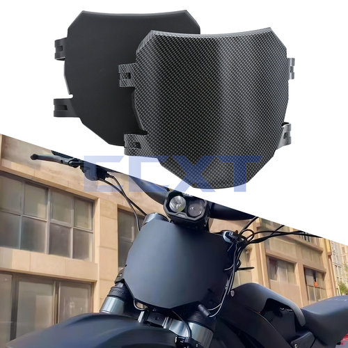 适用虬龙轻蜂前号码牌 79bike 探骊改装专用配件改装前挡风防水罩
