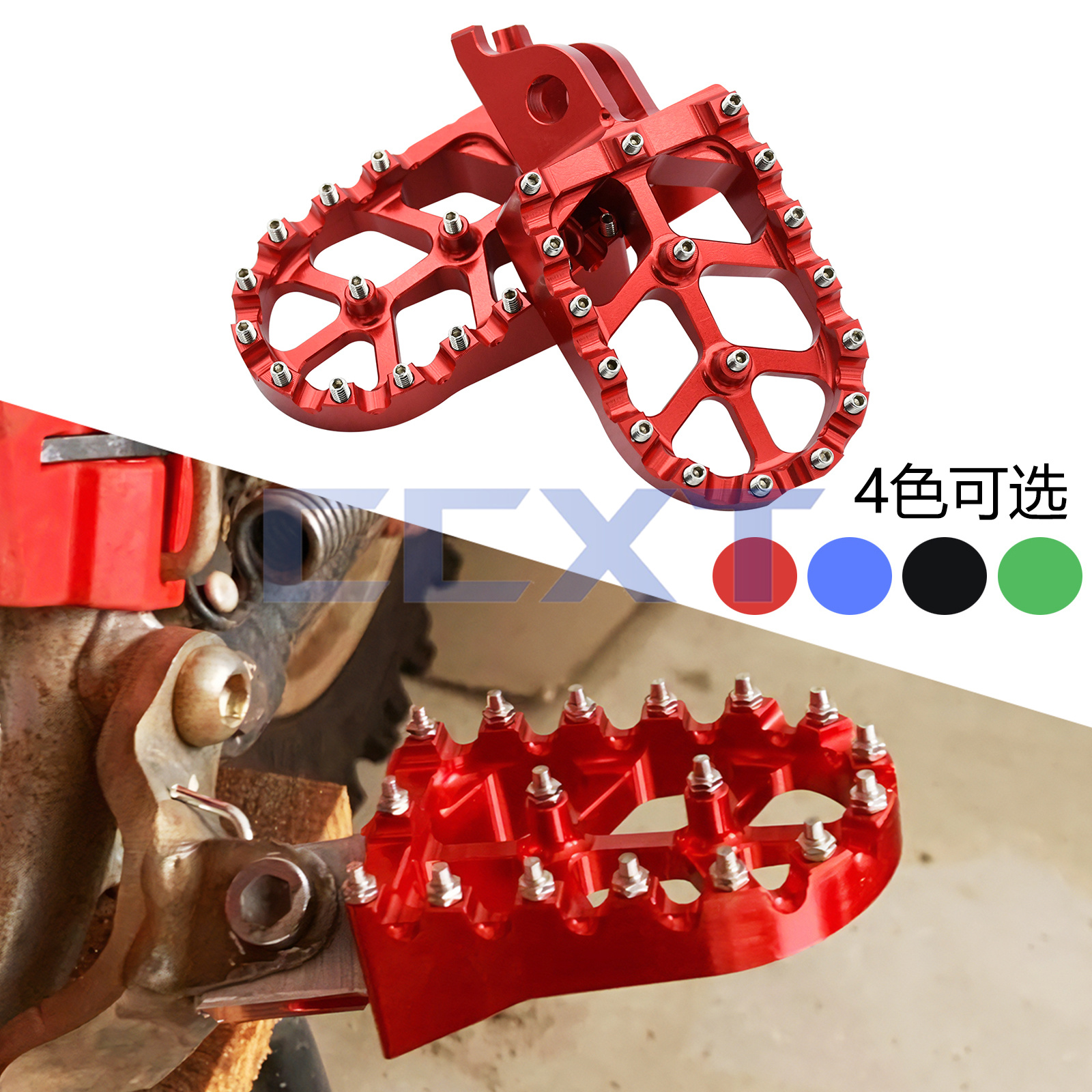 摩托车CNC铝合金脚踏板适用于本田CR125R CR250R CRF150R CRF250R