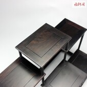 紫光檀黑檀木明式 多宝架茶壶茶具博古架红木工艺品陈列架实木