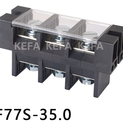 大电流栅栏式接线端子KF77/77S/77SS-35.0mm双面接线 环保连接器
