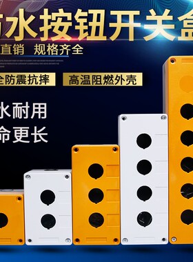 123456孔按钮开关控制盒急停防尘防水BX1/2/3/4/5/6按钮指示灯盒