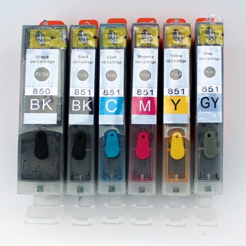 适用佳能IP7280 8700 MG7580 5580 7180 ix6880可填充墨盒850 851