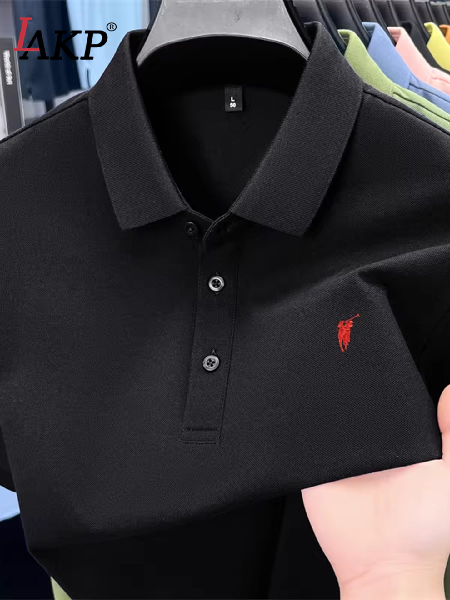 Kişi polo köynəyi, yay üçün qısaqol yaxalı