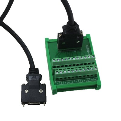 20P CN2端子板 SCSI 20芯 转接板 中继端子台  分线器 连接线