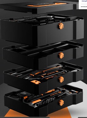 家用工具箱套装五金电钻木工多功能螺丝刀电工维修日常全套扳手钳